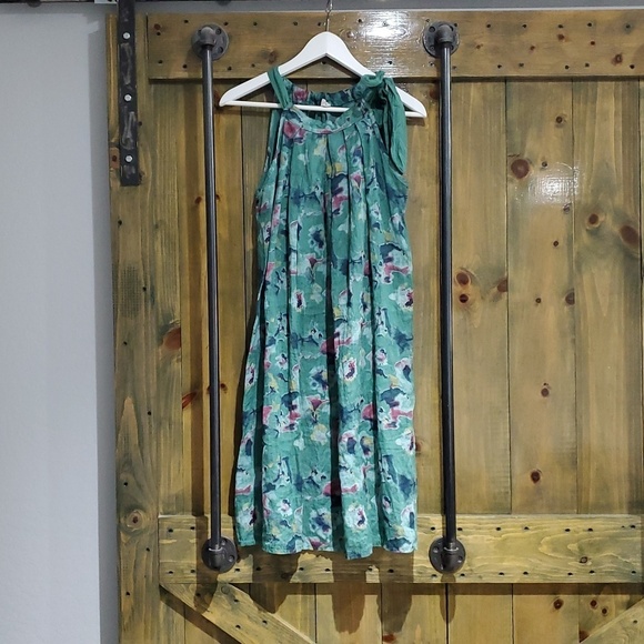 Bellambra Dresses & Skirts - BELLAMBRA 100% LINEN DRESS FLORAL MADE IN ITALY SIZE LARGE Sleevelesd Halter